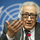 El mediador en el proceso de paz para Siria, Brahimi.