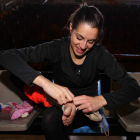 Carolina Rodríguez ya no tiene que preocuparse por su tobillo.