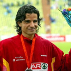 Yago Lamela, con la medalla de oro del Europeo de Múnich, del 2002.