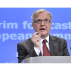 Olli Rehn el pasado 23 de febrero en Bruselas.