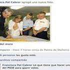 El fotomontaje de Chacón, en el muro del perfil de Facebook de Francisca Pol Cabrer.