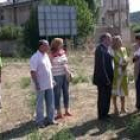 Amparo Valcarce, el día que visitó los terrenos de la futura residencia de ancianos