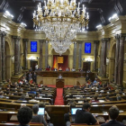 Pleno del Parlament en el que se aprobó la ley de transitoriedad, el pasado 7 de septiembre.