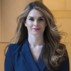 Hope Hicks, una ex-modelo de 29 años considerada la "hija adoptiva" del presidente Trump