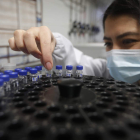 Daniela Carrillo investiga su tesis en el Grupo de Ingeniería Química Ambiental y Bioprocesos de la Universidad de León. jesús f. salvadores
