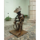 Una de las esculturas que forman parte de la exposición.