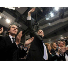 Mariano Rajoy en la imagen junto a Aznar.