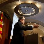 Mas durante la jornada en la que se presentó el nuevo modelo de administración tributaria.