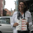 Carmen Olea vendió uno de los cupones en el centro de Ponferrada