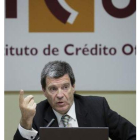 El presidente del Instituto Oficial de Crédito, Aurelio Martínez
