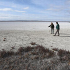 Imagen de la laguna de Gallocanta, afectada por la sequía