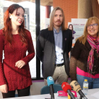 Lorena González, Pablo Fernández y María Luisa Varela. L. DE LA MATA