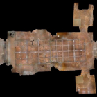 Planta de cruz latina de la iglesia de Santiago de Peñalba, en la que se aprecia el solado milenario conservado al 70% en su estado original. ESCUELA PATRIMONIO CULTURAL