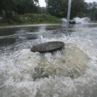 Efecto de las lluvias en Vigo.