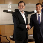 Mariano Rajoy y Albert Rivera, en su último encuentro en el Congreso.