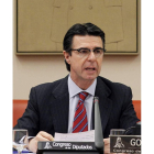El ministro de Industria durante su comparecencia.