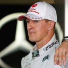 Michael Schumacher, en el box de Mercedes en el circuito de Suzuka, en octubre del 2012.