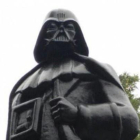 Detalle de la nueva estatua de Darth Vader, en Odesa.