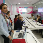 Victoria Seco, directora de Telecomunicaciones, en el acto de ayer en Espacio CyL Digital. RAMIRO