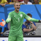 Jasper Cillessen, en un partido del Mundial del 2014 con Holanda.