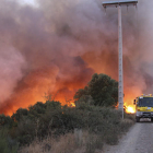 Vista de un incendio de este mes en Salamanca. CARLOS GARCÍA