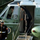 El presidente norteamericano, Barack Obama, instantes antes de viajar a Texas.