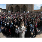 Acto de la paz en la Catedral protagonizado por niños de los colegios de León