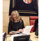 La consejera Pilar del Olmo, ayer en la Comisión de Hacienda. R. GARCÍA