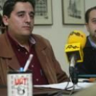 José Eugenio Toral, a la izquierda, durante la rueda de prensa de ayer