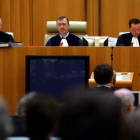 Imagen del Tribunal de Justicia de Luxemburgo durante un fallo. OLIVIER HOSLET