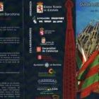 Tríptico anunciador del Día de León en Barcelona que se celebrará el próximo sábado