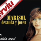 Mítica primera portada de la revista Interviú, con Marisol al desnudo; todo un símbolo de la transición.