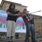 Varios miembros del grupo Sog, durante su participación en el Festival de Ortigueira.