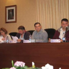 Grupo del PSOE, en el pleno municipal celebrado ayer.