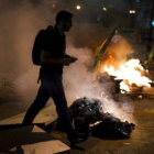 Barricadas, el lunes, en las calles de Caracas.