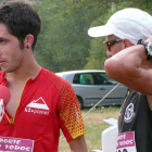 Manuel Villa y Salva Calvo, al final de la prueba.