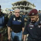 El ministro de Defensa italiano visita el lugar del atentado en Nasiriya