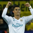 Cristiano Ronaldo celebra uno de sus goles al Dortmund en la Champions.