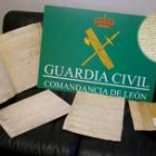Imagen de los manuscritos recuperados en León