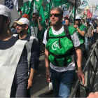 Agentes leoneses, en la manifestación de Madrid