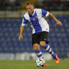 El jugador Adriá Granell cuando formaba parte de la plantilla del Hércules de Alicante.