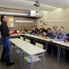 Primer día de curso de idiomas de la Policía Local en la Escuela Oficial de Idiomas. SECUNDINO PÉREZ