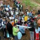 Más de un centenar de niños de los colegios de la zona asistieron al paraje del Faedo en Ciñera