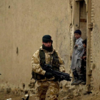 Soldados británicos en Afganistán.