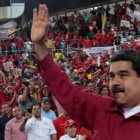 El presidente de Venezuela, Nicolás Maduro, durante un mitin en la ciudad venezolana de Barcelona, el pasado 8 de julio.