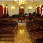 Interior de la Audiencia Provincial, que mañana lunes juzgará a los acusados.