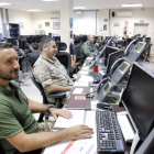 Los ojos de la Otan en el Sur de Europa están en sala de operaciones del Caoc de Torrejón, centro de control de espacio aéreo. R. P. VIECO