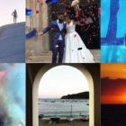 Las mejores imágenes de #EPmomentosdefelicidad del 2016 por los usuarios, de derecha a izquierda y de arriba a bajo: @elenavivesvela, @marcrecio, @osson, @dicalp, @xelar y @ernestsls.