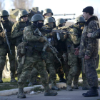 Imagen de la unidad de defensa ucraniana que combate en Crimea. JAKUB KAMINSKI