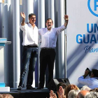 Mariano Rajoy en su discurso de apoyo a Xavier García Albiol en el mitin del PP en Badalona.